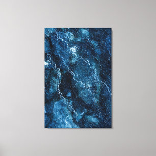 Arte abstracto de hielo azul