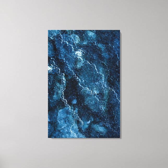 Arte abstracto de hielo azul (Anverso)