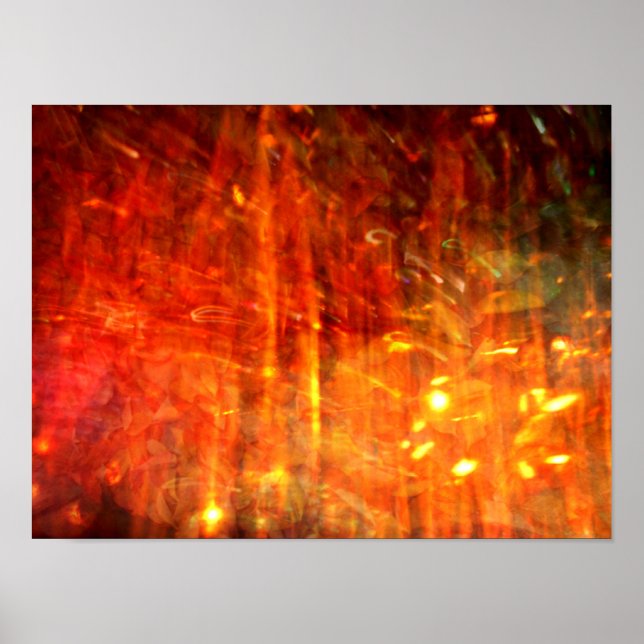 Arte abstracto de incendio otoñal (Frente)