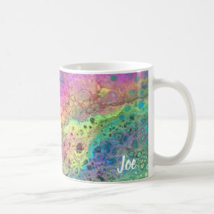 Arte abstracto de Joe - Arcoiris radical - tazas d