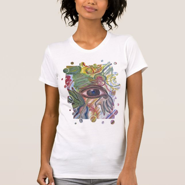 Arte abstracto de la camiseta - música en mi mente (Anverso)