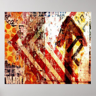arte abstracto de la decadencia urbana