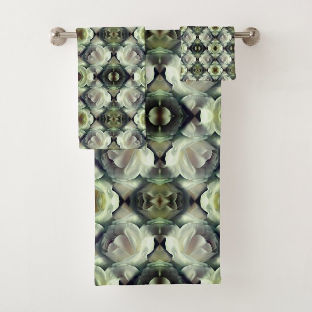 Arte abstracto de la flor de rosa blanca (In situ)