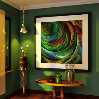 Arte abstracto de la gloria de color