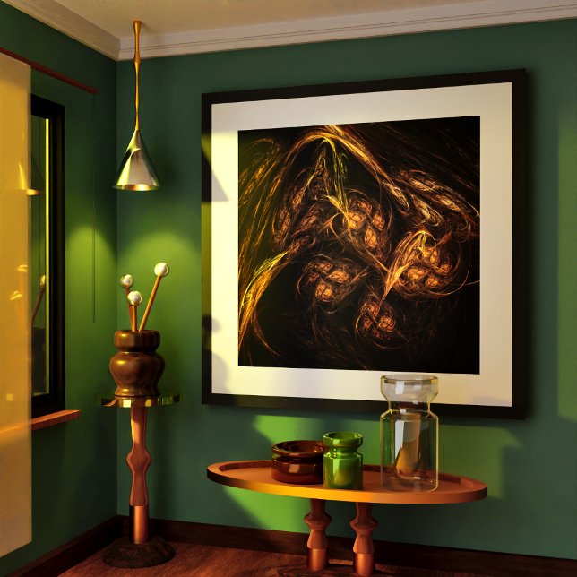 Arte abstracto de la Madre Tierra (Mother Earth Abstract Art Poster)