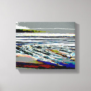 Arte abstracto de la playa del riser de Bridgewate