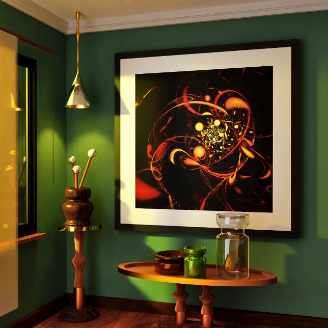 Arte abstracto de latido (Heartbeat Abstract Art Poster)