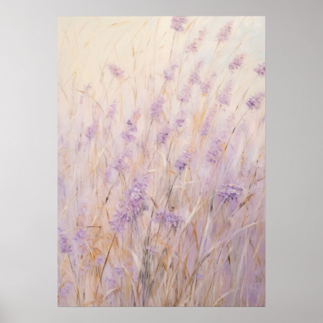 Arte abstracto de Lavender (Frente)