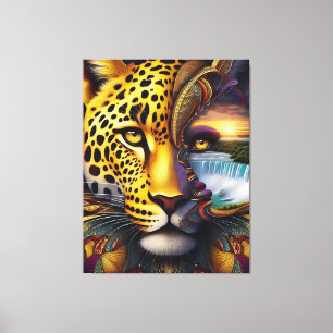 Arte abstracto de leopardo