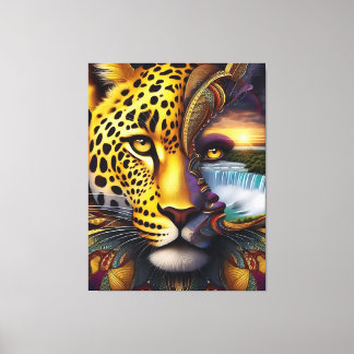 Arte abstracto de leopardo