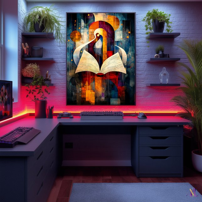 Arte abstracto de libros - Diseño geométrico para  (Subido por el creador)