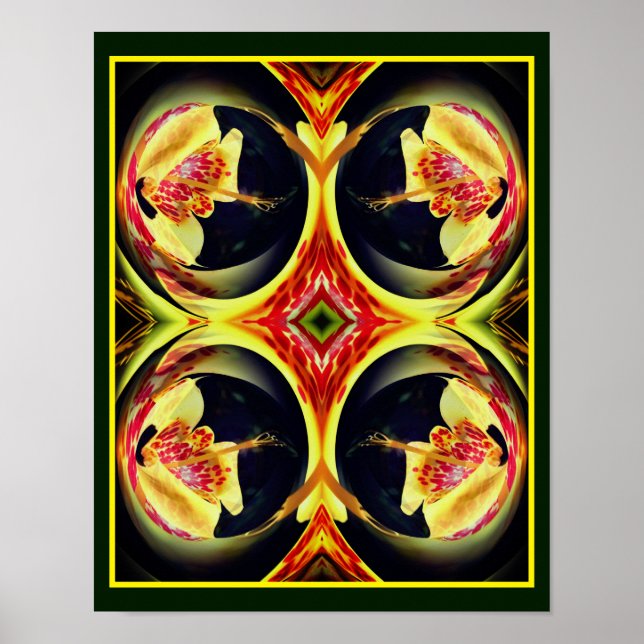 Arte abstracto de Lily Floral (Frente)
