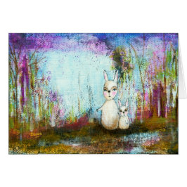 Arte abstracto de los conejos de la escuela, de la