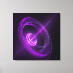 Arte abstracto de luz cósmica en lienzo para pared