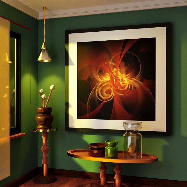 Arte abstracto de magia matutina (Morning Magic Abstract Art Poster)