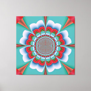Arte abstracto de mandala psicodélico retro