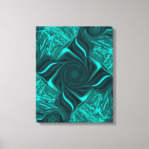 Arte abstracto de mármol líquido turquesa