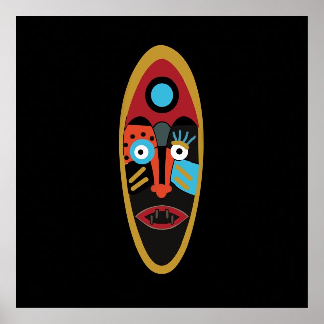 arte abstracto de máscara moderna (Frente)