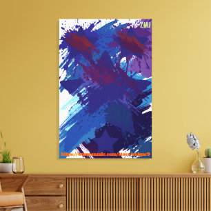 Arte abstracto de noche estrellada por ZMJ