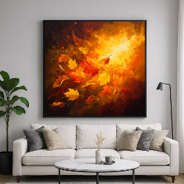 Arte abstracto de otoño - Obra de arte de la natur