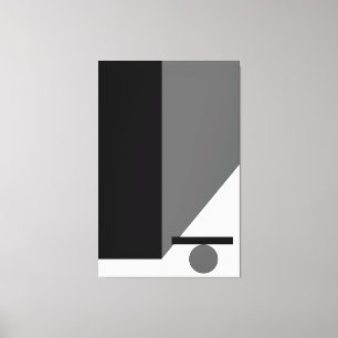 Arte abstracto de pared de geometría