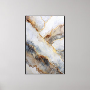 Arte abstracto de pared de piedra con vetas blanca