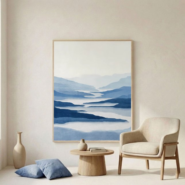 Arte abstracto de pared del valle del río (Subido por el creador)