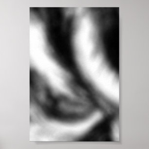 Arte abstracto de pared en negro y blanco