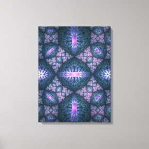 Arte abstracto de patrón fractal 3D azul púrpura r