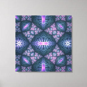 Arte abstracto de patrón fractal 3D azul púrpura r
