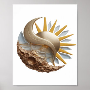 Arte abstracto de plata dinámico para estampado de