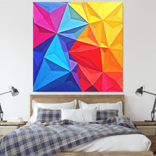 Arte abstracto de prisma geométrico audaz
