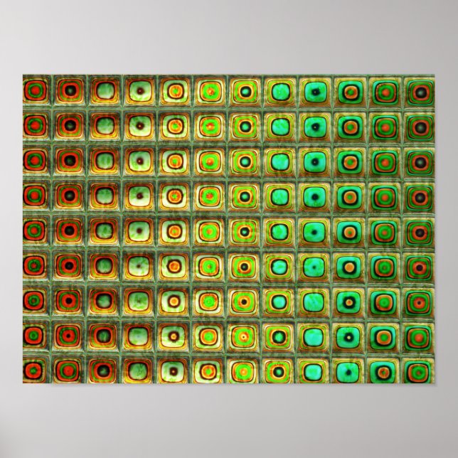 Arte abstracto de Red Green 3 (Frente)