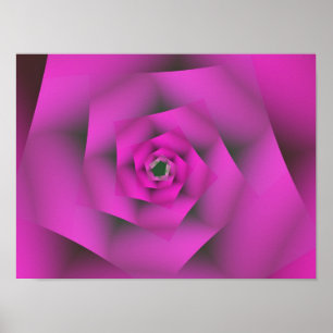 Arte abstracto de rosa rosa