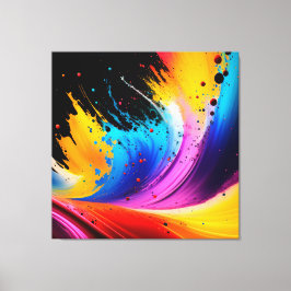 Arte abstracto de salpicaduras de pintura Impresió