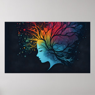 Arte abstracto de salud mental