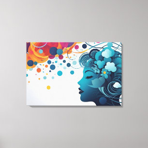 Arte abstracto de salud mental