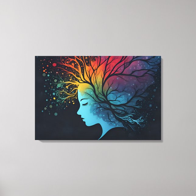 Arte abstracto de salud mental (Anverso)