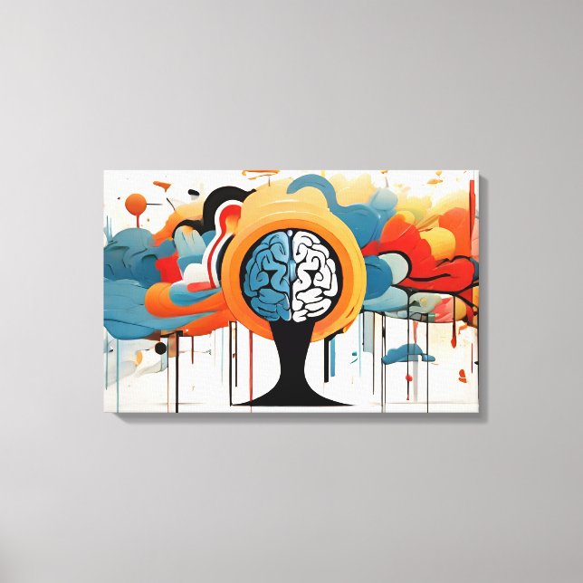 Arte abstracto de salud mental (Anverso)