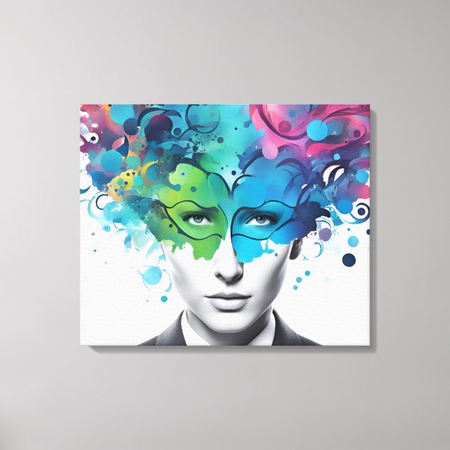 Arte abstracto de salud mental (Anverso)