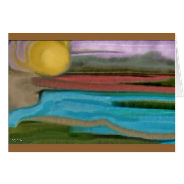 Arte abstracto de Sierra Sunrise (Anverso (Horizontal))
