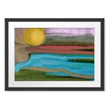 Arte abstracto de Sierra Sunrise