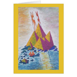 Arte abstracto de Sun de la isla/de Digitaces del