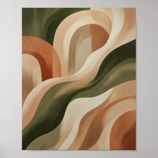 Arte abstracto de terracota de la Tierra para gale