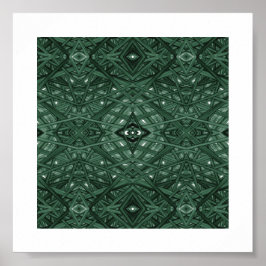 Arte abstracto de tinta alcohólica verde laberinto