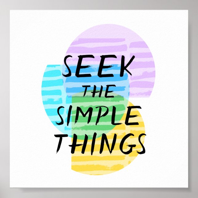 arte abstracto de tipografía de cita motivacional (Frente)