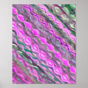 Arte abstracto de tiza pastel rosa y verde