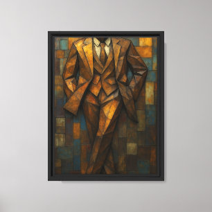 Arte abstracto de traje geométrico para pared