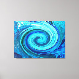 Arte abstracto de turquesa Swirl