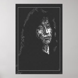 arte abstracto de una figura misteriosa estética
